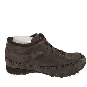 Skechers Relaxed Fit Bikers Totem Pole Chukka Brown Suede Leather Ankle …